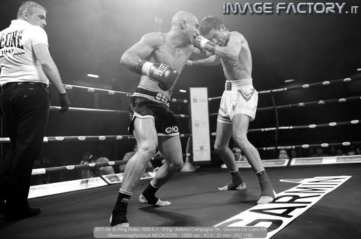 2011-04-30 Ring Rules 1009 K-1 - 61kg - Antonio Campagna ITA - Giovanni De Carlo ITA